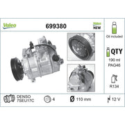 Valeo Air Conditioning Compressor 699380