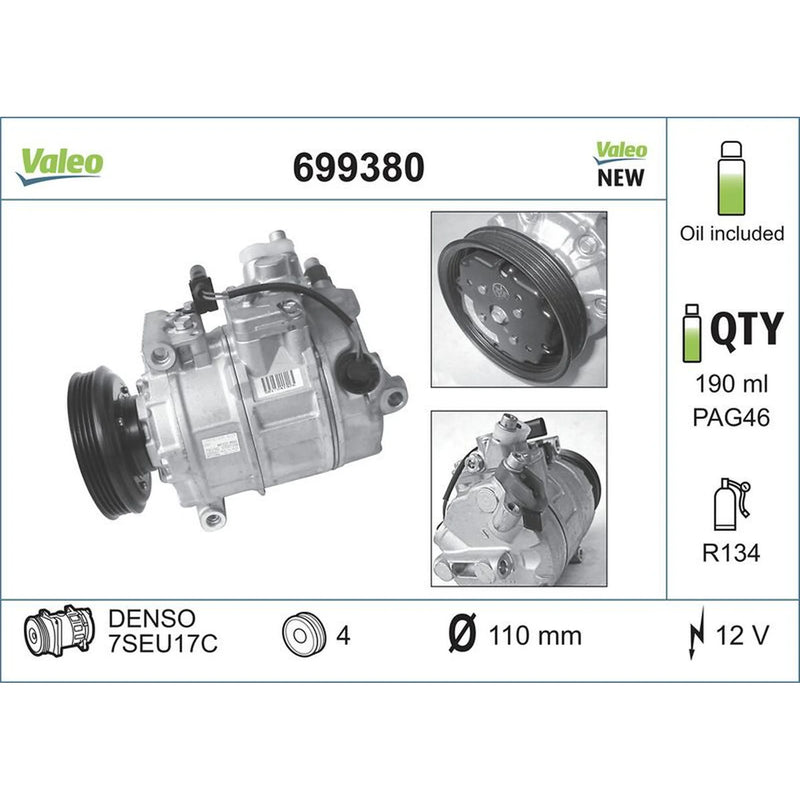 Valeo Air Conditioning Compressor 699380