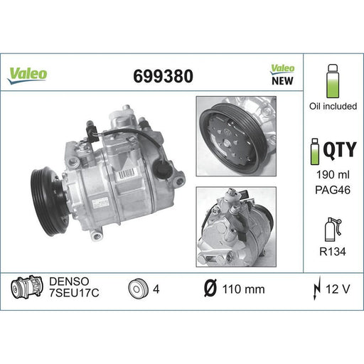 Valeo Air Conditioning Compressor 699380