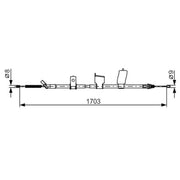Bosch Handbrake Cable Rear 1 987 482 338