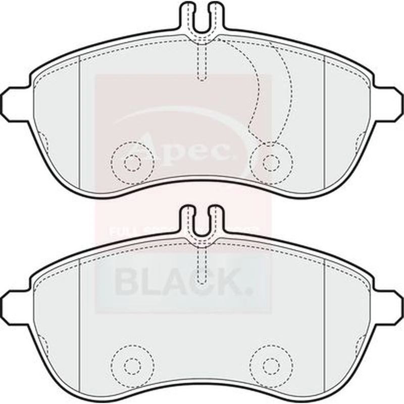 Apec Front Brake Pad Set PAD1565B