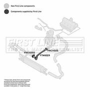 First Line Intercooler Turbo Charge Air Hose Lower FTH1029