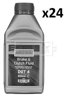 BORG & BECK BBF43.24 Brake Fluid DOT4 0.5 Litres 260° Dry 160° Wet Boiling Point Borg & Beck - Town Parts
