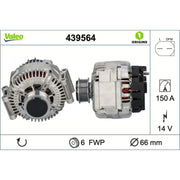 Valeo Car Alternator 12V 439564