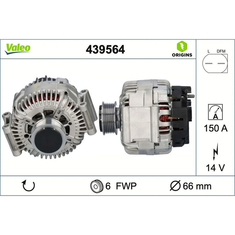 Valeo Car Alternator 12V 439564