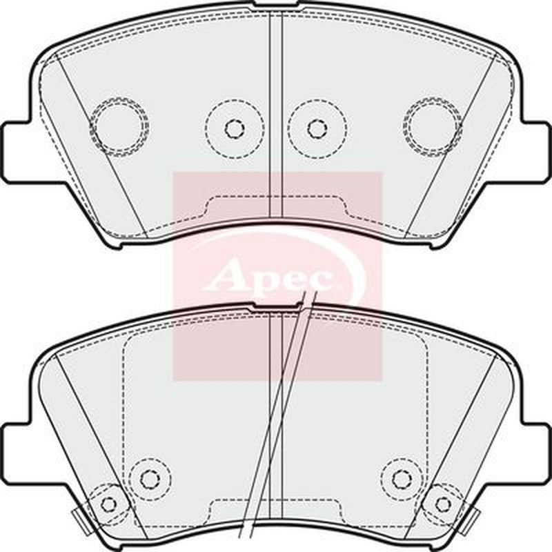 Apec Front Brake Pad Set PAD1865