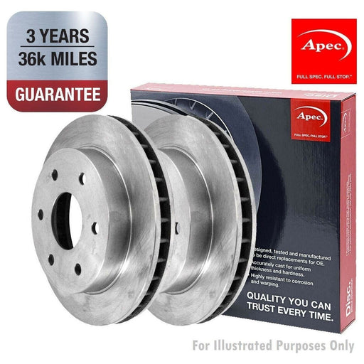 Apec Brake Disc Front Fits Renault Espace Laguna Apec  - Town Parts