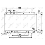 NRF Engine Radiator 58415