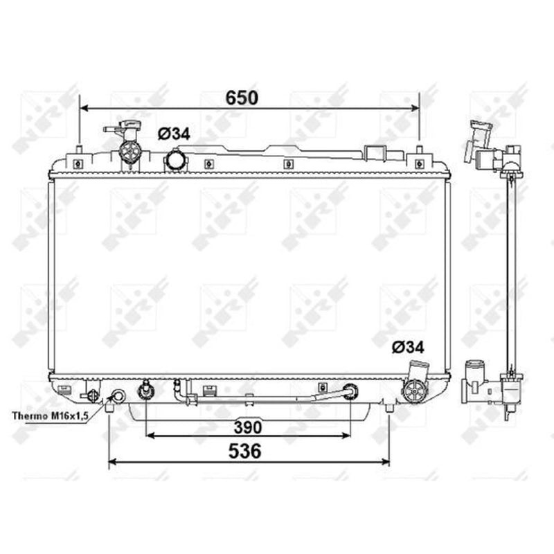NRF Engine Radiator 58415