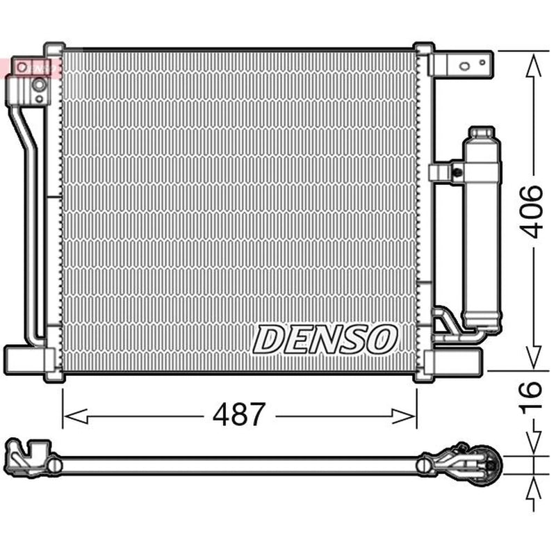 Denso Air Conditioning Condenser DCN46021