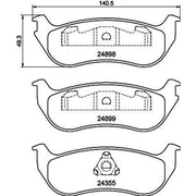 Mintex Rear Brake Pad Set MDB4227