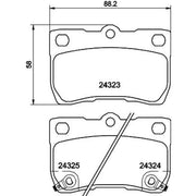 DON Rear Brake Pad Set PCP1959