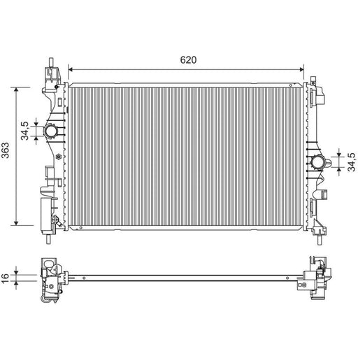 Valeo Engine Radiator 701372