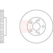 Apec 2 x Vented Front Brake Discs DSK2273