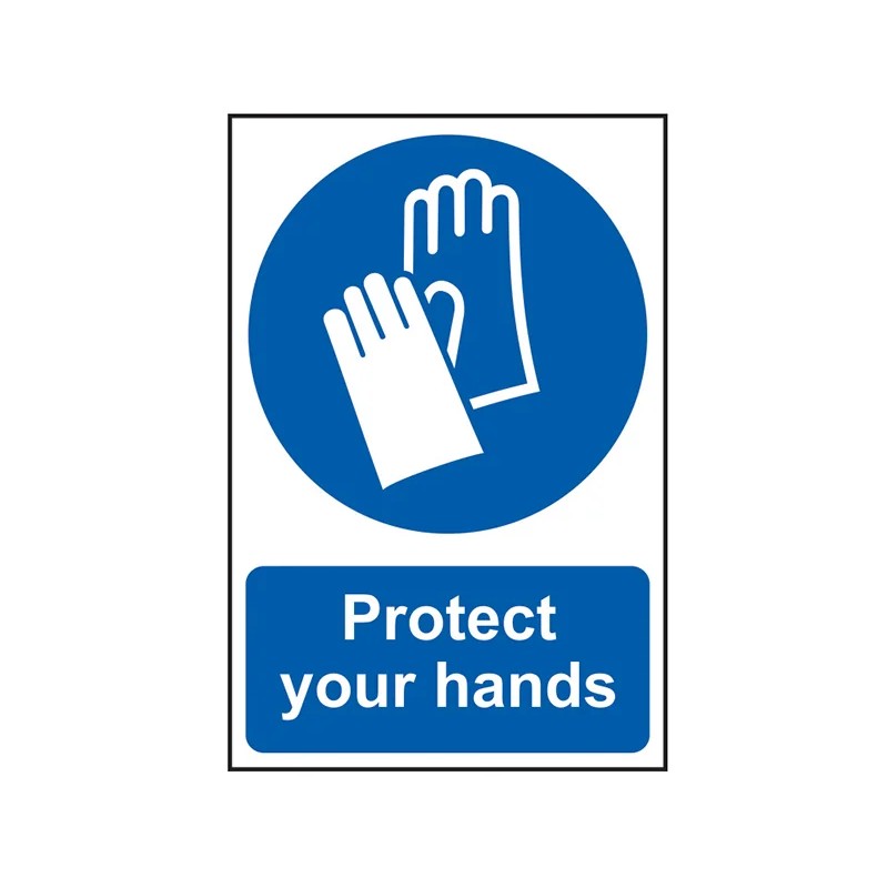 Scan Protect Your Hands - PVC Sign 200 x 300mm - 0023