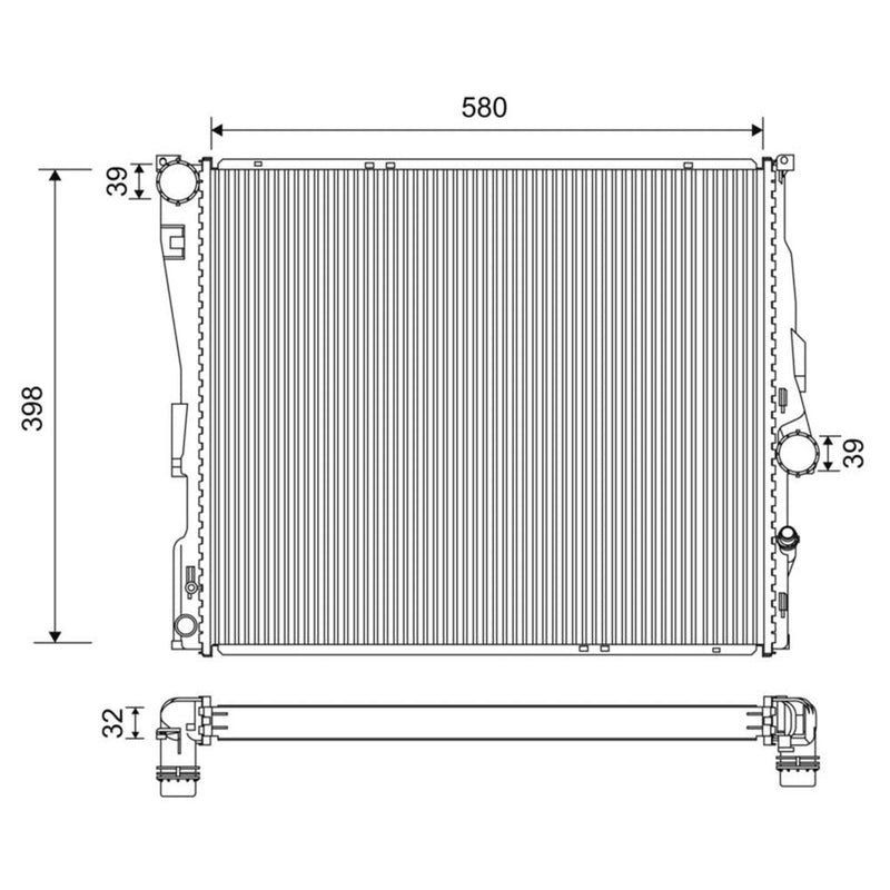 Valeo Engine Radiator 701200