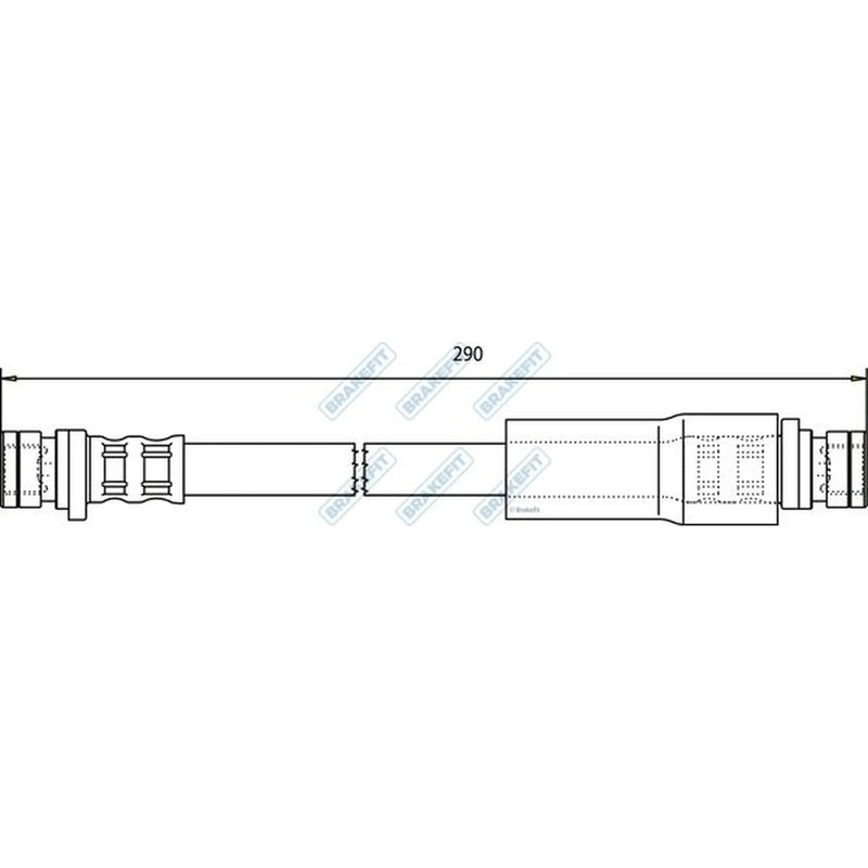 Apec Brake Hydraulic Hose Line Rear BHO4101