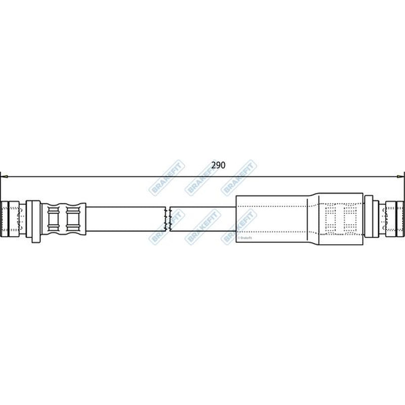 Apec Brake Hydraulic Hose Line Rear BHO4101