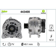 Valeo Car Alternator 12V 443408