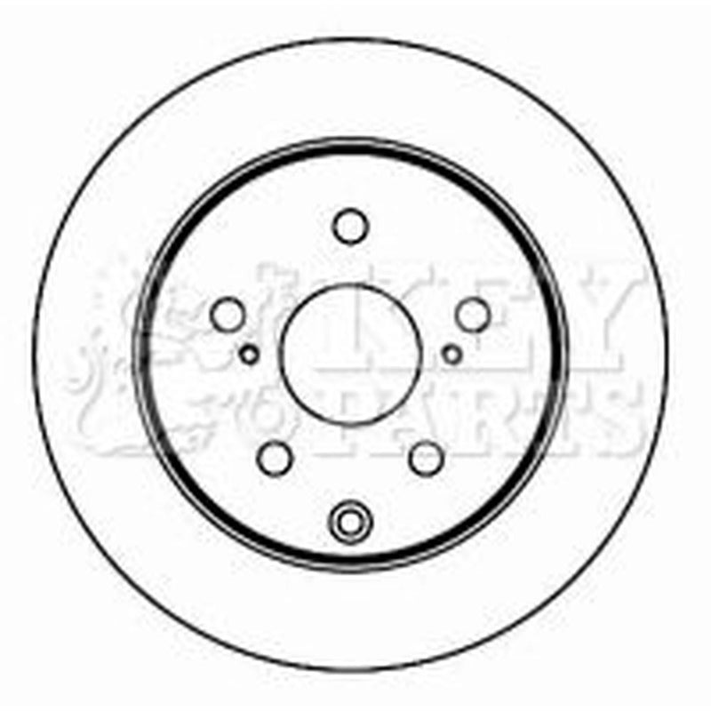 Key Parts 2 x Solid Rear Brake Discs KBD4603