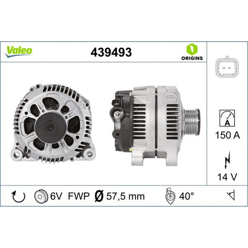 Valeo Car Alternator 12V 439493