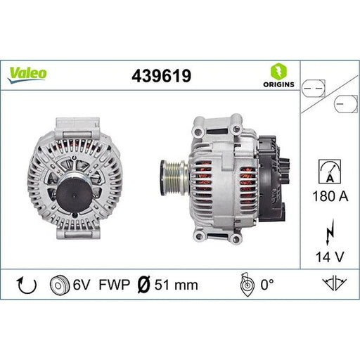 Valeo Car Alternator 12V 439619