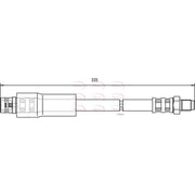 Apec Brake Hydraulic Hose Line Rear HOS3765