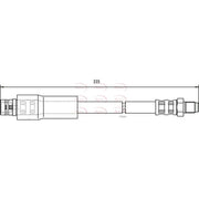 Apec Brake Hydraulic Hose Line Rear HOS3765