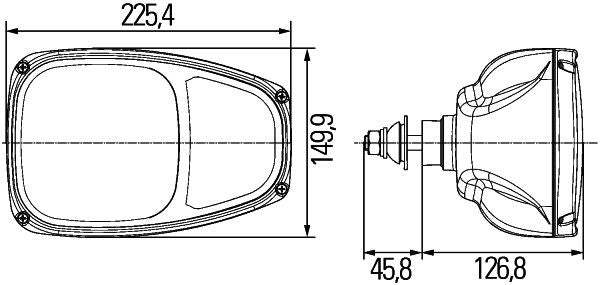 Hella Headlight Headlamp H7/H3 Right