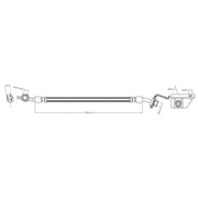 Juratek Brake Hydraulic Hose Line Rear Right JBH1641R
