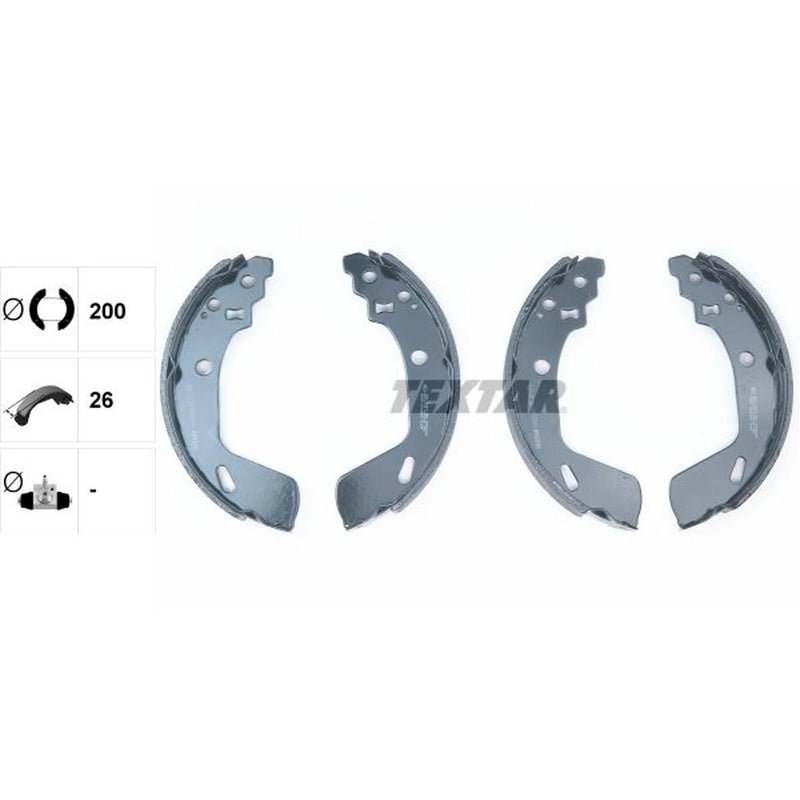 Textar Brake Shoe Set Axle Kit 91082200