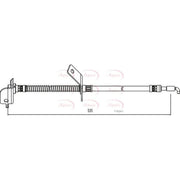 Apec Brake Hydraulic Hose Line Front Right HOS4007