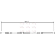 Apec Handbrake Cable Left Rear CAB1024