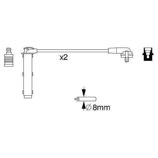 Bosch Ignition Lead B833 0986356833 Bosch  - Town Parts