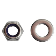 ForgeFix Nyloc Nuts & Washers A2 Stainless Steel M8 ForgePack 12 - FPNYLOC8SS