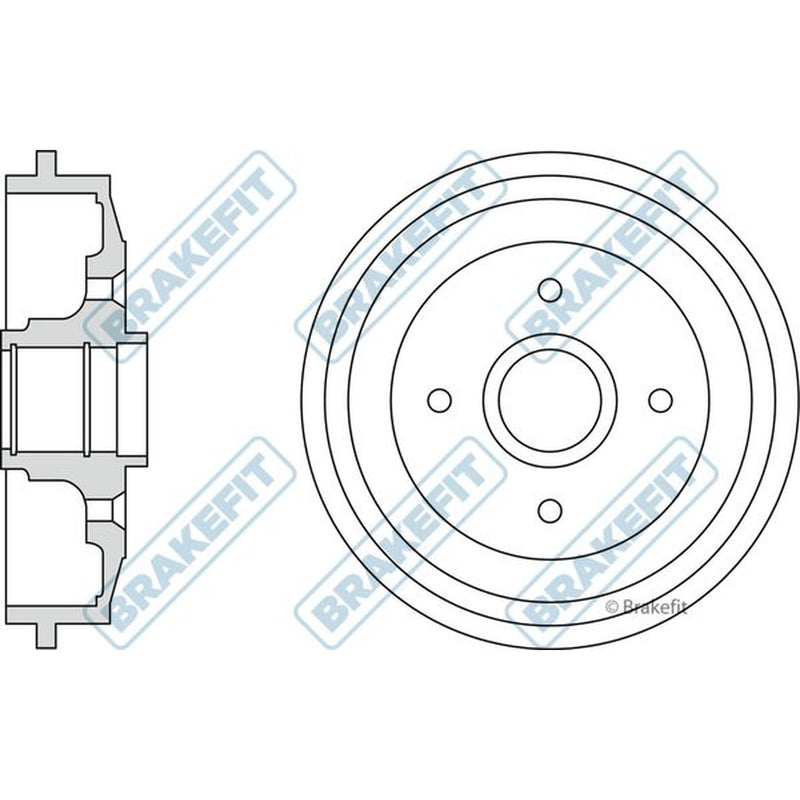 Apec Brake Drum Assembly Rear BDR9012
