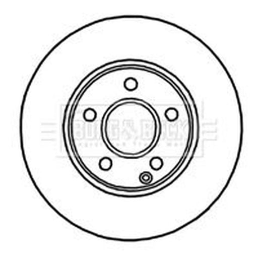 Borg & Beck 2 x Vented Front Brake Discs BBD4721