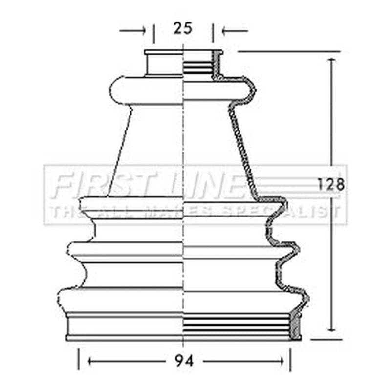 First Line Drive Shaft Bellow Kit Front Left FCB2170