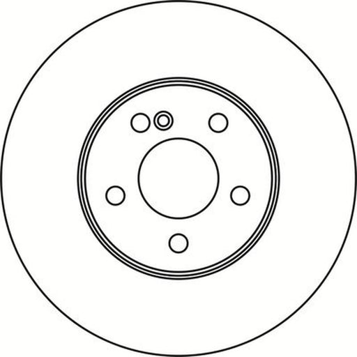 Abtex 2 x Solid Rear Brake Discs BD1597S