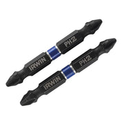 IRWIN® Impact Double-Ended Screwdriver Bits Phillips PH2 60mm (Pack 2) - 1923375