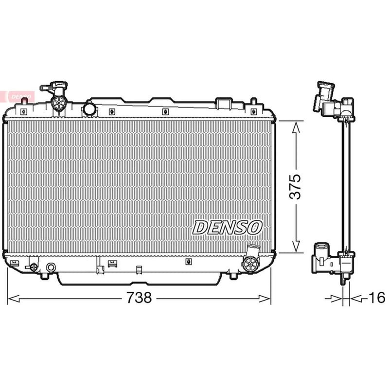 Denso Engine Radiator DRM50083