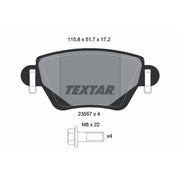 Textar Rear Brake Pad Set 2355701