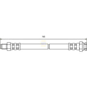 NAPA Brake Hydraulic Hose Line Rear NBH1236