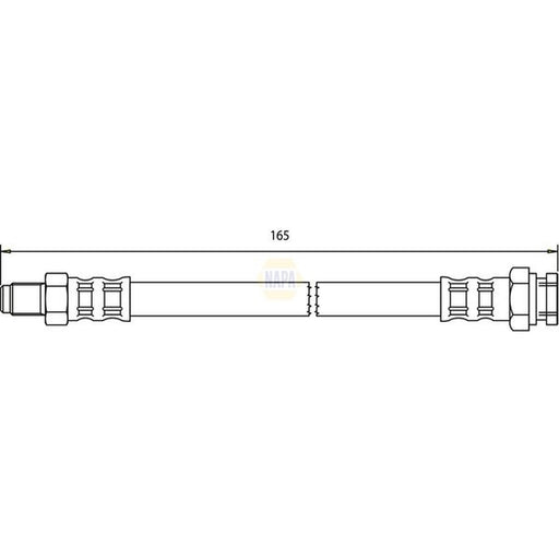 NAPA Brake Hydraulic Hose Line Rear NBH1236