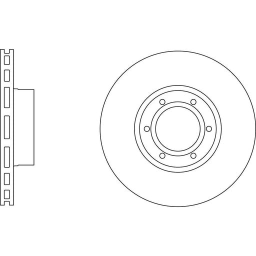 Apec Brake Disc Front Fits Opel Movano Renault Master Vauxhall Apec  - Town Parts