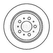 Borg & Beck 2 x Solid Rear Brake Discs BBD4216