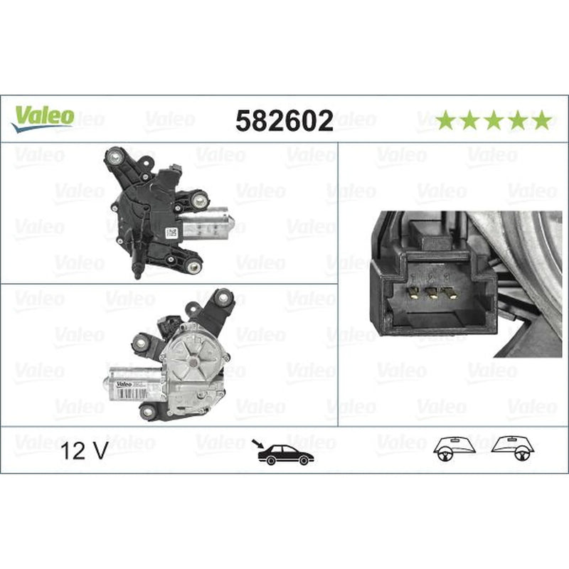 Valeo Front/Rear Wiper Motor Rear 582602