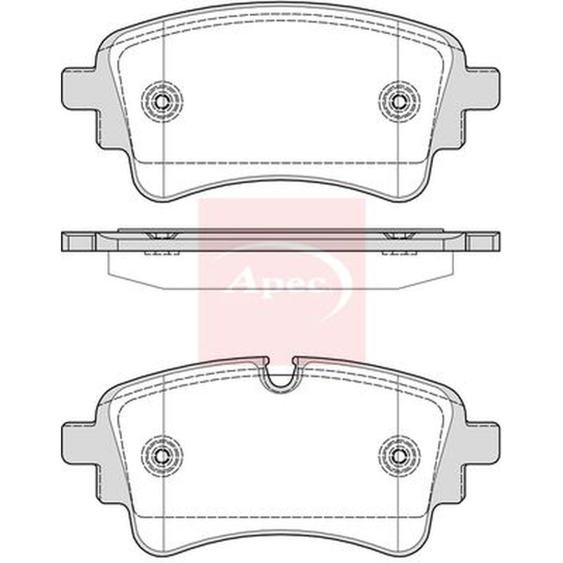 Apec Rear Brake Pad Set PAD2406