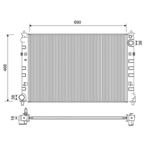 Valeo Engine Radiator 701203