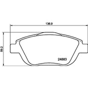 DON Front Brake Pad Set PCP1408